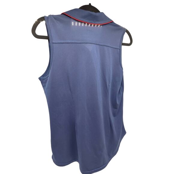 Jofit Sleeveless Top w/Coral Collar Tennis Golf Purple Women's Medium - Picture 5 of 5